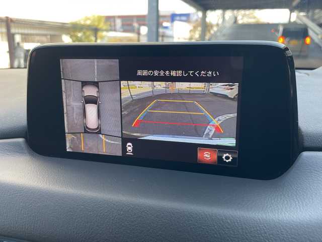 マツダ ＣＸ－８ 25S プロアクティブ 広島県 2019(令1)年 4.1万km マシーングレープレミアムM 禁煙/ルーフレール/衝突軽減ブレーキ/車線逸脱警報/レーンキープアシストシステム/レーダークルーズコントロール/交通標識認識システム/誤発進抑制システム/ブラインドスポットモニター/ヘッドアップディスプレイ/マツダコネクトナビ/(BT/DVD/CD/USB/AppleCarPlay/AndroidAuto)/フルセグテレビ/３６０°ビューモニター/ALPINEフリップダウンモニター/ステアリングヒーター/本革巻ステアリング/ステアリングスイッチ/メモリ付きパワーシート/シートヒーター(D＋N)/電動リアゲート/アダプティブLEDヘッドライト/オートライト/オートハイビーム/コーナーセンサー(前後)/電動パーキングブレーキ/ブレーキホールド/プッシュスタート/スマートキー/スペアキー/純正ドライブレコーダー【c9t2-v7-590】/純正フロアマット/ETC（グローブボックス）/アイドリングストップ/純正19インチアルミホイール/取扱説明書