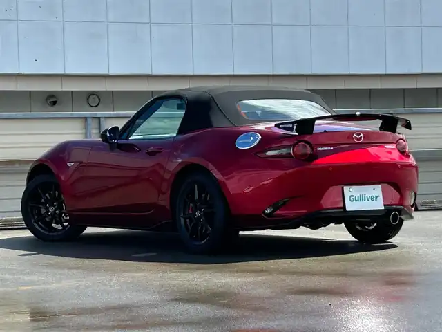 マツダ ロードスター RS 静岡県 2021(令3)年 0.5万km ソウルレッドクリスタルM 6速MT/純正フルエアロ FSR/ワンオーナー/純正ナビ/DVD再生/バックカメラ/BOSEサウンド/360ドラレコ　CS-360FH/ETC/RECARO製シート/シートヒーター/プッシュスタート/パーキングセンサー/オートエグゼ　ローダウンスプリング/オートエグゼ　リヤウィング　/オートエグゼ　スポーツステアリングホイール /HKSマフラー/純正マフラー有/純正フロアマット/LEDヘッドライト/スマートキー/プッシュスタート/純正16AW