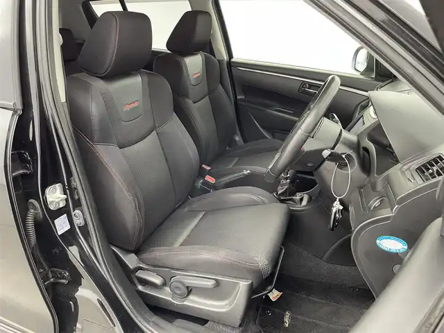 スズキ スイフト スポーツ 富山県 2012(平24)年 7.9万km スーパーブラックパール ワンオーナー/社外SDナビ (AM/FM/CD/BT)/フルセグTV/クルーズコントロール/横滑り防止装置/盗難防止装置/オートライト/フロアマット純正/純正AW/ドアバイザー/フォグランプ/キセノンライト/スマートキー×2/取扱説明書/保証書/記録簿