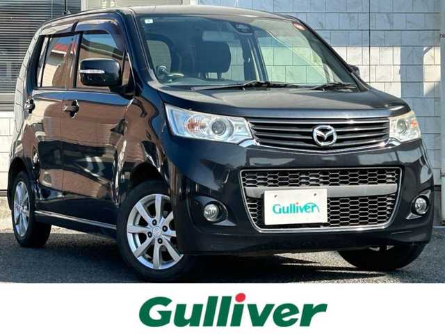 マツダ フレア カスタムスタイル XS 福岡県 2014(平26)年 8.1万km ブルーイッシュブラックパール3 純正メモリナビ/　（AM/FM/CD/DVD/Bluetooth/フルセグTV）/運転支援機能/・レーダーブレーキサポート/・誤発進抑制機能/・エマージェンシーストップシグナル/フォグライト/アイドリングストップ/横滑り防止装置/純正14インチアルミホイール/ETC/社外フロアマット/電源ソケット×1/ISOFIX/電格ウインカーミラー/ドアバイザー/保証書/取扱説明書/ナビ取扱説明書