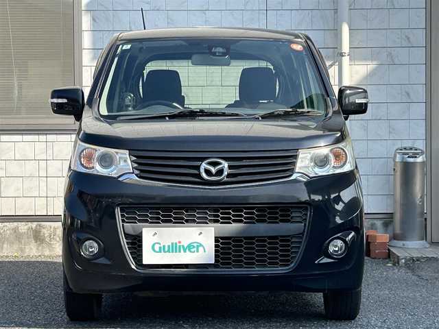 マツダ フレア カスタムスタイル XS 福岡県 2014(平26)年 8.1万km ブルーイッシュブラックパール3 純正メモリナビ/　（AM/FM/CD/DVD/Bluetooth/フルセグTV）/運転支援機能/・レーダーブレーキサポート/・誤発進抑制機能/・エマージェンシーストップシグナル/フォグライト/アイドリングストップ/横滑り防止装置/純正14インチアルミホイール/ETC/社外フロアマット/電源ソケット×1/ISOFIX/電格ウインカーミラー/ドアバイザー/保証書/取扱説明書/ナビ取扱説明書