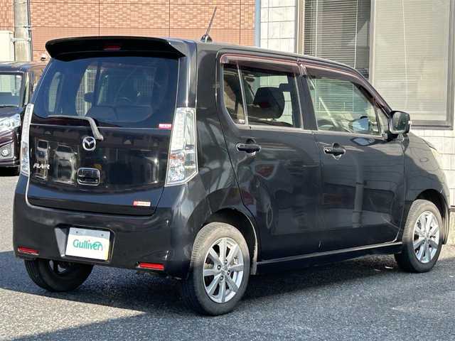 マツダ フレア カスタムスタイル XS 福岡県 2014(平26)年 8.1万km ブルーイッシュブラックパール3 純正メモリナビ/　（AM/FM/CD/DVD/Bluetooth/フルセグTV）/運転支援機能/・レーダーブレーキサポート/・誤発進抑制機能/・エマージェンシーストップシグナル/フォグライト/アイドリングストップ/横滑り防止装置/純正14インチアルミホイール/ETC/社外フロアマット/電源ソケット×1/ISOFIX/電格ウインカーミラー/ドアバイザー/保証書/取扱説明書/ナビ取扱説明書