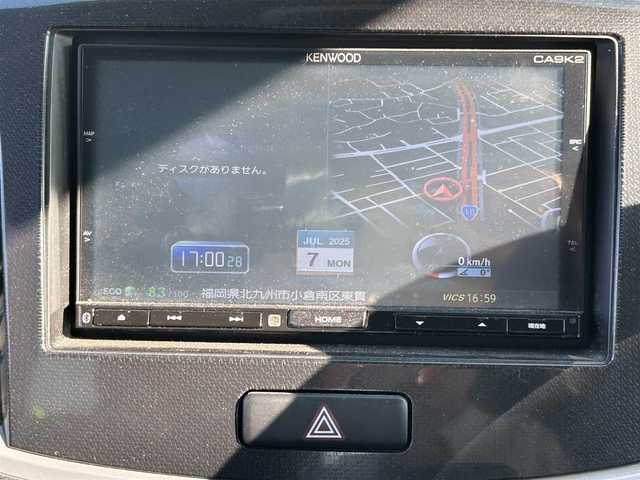 マツダ フレア カスタムスタイル XS 福岡県 2014(平26)年 8.1万km ブルーイッシュブラックパール3 純正メモリナビ/　（AM/FM/CD/DVD/Bluetooth/フルセグTV）/運転支援機能/・レーダーブレーキサポート/・誤発進抑制機能/・エマージェンシーストップシグナル/フォグライト/アイドリングストップ/横滑り防止装置/純正14インチアルミホイール/ETC/社外フロアマット/電源ソケット×1/ISOFIX/電格ウインカーミラー/ドアバイザー/保証書/取扱説明書/ナビ取扱説明書
