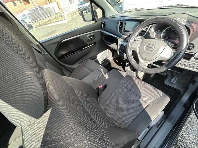 マツダ フレア カスタムスタイル XS 福岡県 2014(平26)年 8.1万km ブルーイッシュブラックパール3 純正メモリナビ/　（AM/FM/CD/DVD/Bluetooth/フルセグTV）/運転支援機能/・レーダーブレーキサポート/・誤発進抑制機能/・エマージェンシーストップシグナル/フォグライト/アイドリングストップ/横滑り防止装置/純正14インチアルミホイール/ETC/社外フロアマット/電源ソケット×1/ISOFIX/電格ウインカーミラー/ドアバイザー/保証書/取扱説明書/ナビ取扱説明書