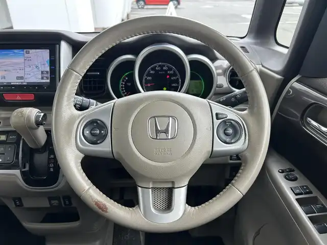 ホンダ Ｎ ＢＯＸ 2トーン ターボ SSパッケージ 静岡県 2014(平26)年 10万km プレミアムブロンズパール 純正8インチナビ/バックカメラ/BT/CD/DVD/クルーズコントロール/フルセグTV/両側パワスラ/ETC/シートヒーターD/N席/純正AW/純正フロアマット/プッシュスタート/スマートキー/ホンダセンシング
