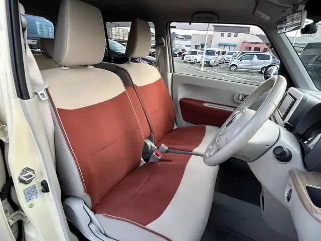 スズキ ラパン X 長崎県 2021(令3)年 4.6万km シフォンアイボリーメタリック ワンオーナー/純正ナビ（ＡＭ／ＦＭ／フルセグ／ＢＴ／ＳＤ／ＤＩＳＣ）/全方位カメラ/ドラレコ前方/ビルトインＥＴＣ/シートヒーター前席/コーナーセンサー/アイドリングストップ/レーンキープアシスト/ドアバイザー/純正フロアマット/純正14インチアルミホイール/保証書/取扱説明書