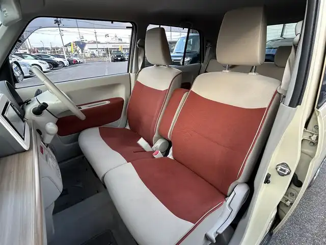 スズキ ラパン X 長崎県 2021(令3)年 4.6万km シフォンアイボリーメタリック ワンオーナー/純正ナビ（ＡＭ／ＦＭ／フルセグ／ＢＴ／ＳＤ／ＤＩＳＣ）/全方位カメラ/ドラレコ前方/ビルトインＥＴＣ/シートヒーター前席/コーナーセンサー/アイドリングストップ/レーンキープアシスト/ドアバイザー/純正フロアマット/純正14インチアルミホイール/保証書/取扱説明書