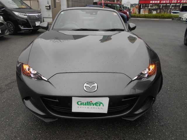 マツダ ロードスター ＲＦ S 福岡県 2021(令3)年 4.6万km マシーングレープレミアムM 　ロードスターRF・S　/車検R8年4月26日/ワンオーナー/新車時保証書・取扱説明書/リトラクタブルハードトップ/純正マツダコネクト・フルセグTV/bluetooth/メーカーOP CD/DVDプレーヤー/スマートキー×2・プッシュスタート/ステアリングスイッチ/クルーズコントロール/ドライブセレクション/オートLEDヘッドライト/オートワイパー/D・N席シートヒーター/ブラインドスポットモニター/リヤコーナーセンサー/純正アルミホイール17