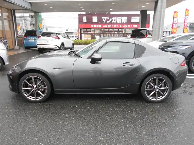 マツダ ロードスター ＲＦ S 福岡県 2021(令3)年 4.6万km マシーングレープレミアムM 　ロードスターRF・S　/車検R8年4月26日/ワンオーナー/新車時保証書・取扱説明書/リトラクタブルハードトップ/純正マツダコネクト・フルセグTV/bluetooth/メーカーOP CD/DVDプレーヤー/スマートキー×2・プッシュスタート/ステアリングスイッチ/クルーズコントロール/ドライブセレクション/オートLEDヘッドライト/オートワイパー/D・N席シートヒーター/ブラインドスポットモニター/リヤコーナーセンサー/純正アルミホイール17