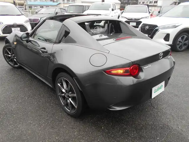 マツダ ロードスター ＲＦ S 福岡県 2021(令3)年 4.6万km マシーングレープレミアムM 　ロードスターRF・S　/車検R8年4月26日/ワンオーナー/新車時保証書・取扱説明書/リトラクタブルハードトップ/純正マツダコネクト・フルセグTV/bluetooth/メーカーOP CD/DVDプレーヤー/スマートキー×2・プッシュスタート/ステアリングスイッチ/クルーズコントロール/ドライブセレクション/オートLEDヘッドライト/オートワイパー/D・N席シートヒーター/ブラインドスポットモニター/リヤコーナーセンサー/純正アルミホイール17