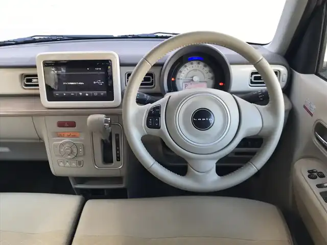 スズキ ラパン X 和歌山県 2016(平28)年 0.7万km コフレピンクパールメタリック 走行距離 6158km(登録時）/純正メモリーナビ/　CD/DVD/Bluetooth/フルセグTV/ワンオーナー/レーダーブレーキサポート/誤発進抑制機能/アラウンドビューモニター/プッシュスタート/スマートキー/運転席シートヒーター/アイドリングストップ/横滑り防止装置/LEDヘッドライト/オートライト/ステアリングリモコン/取扱説明書/保証書