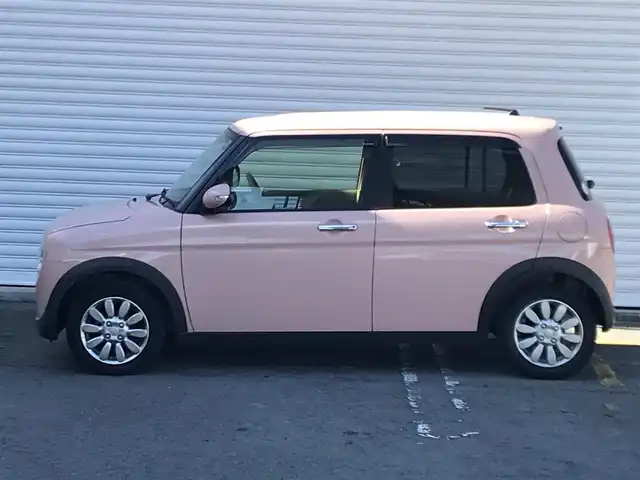 スズキ ラパン X 和歌山県 2016(平28)年 0.7万km コフレピンクパールメタリック 走行距離 6158km(登録時）/純正メモリーナビ/　CD/DVD/Bluetooth/フルセグTV/ワンオーナー/レーダーブレーキサポート/誤発進抑制機能/アラウンドビューモニター/プッシュスタート/スマートキー/運転席シートヒーター/アイドリングストップ/横滑り防止装置/LEDヘッドライト/オートライト/ステアリングリモコン/取扱説明書/保証書