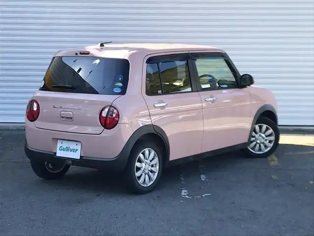 スズキ ラパン X 和歌山県 2016(平28)年 0.7万km コフレピンクパールメタリック 走行距離 6158km(登録時）/純正メモリーナビ/　CD/DVD/Bluetooth/フルセグTV/ワンオーナー/レーダーブレーキサポート/誤発進抑制機能/アラウンドビューモニター/プッシュスタート/スマートキー/運転席シートヒーター/アイドリングストップ/横滑り防止装置/LEDヘッドライト/オートライト/ステアリングリモコン/取扱説明書/保証書