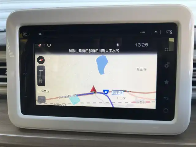 スズキ ラパン X 和歌山県 2016(平28)年 0.7万km コフレピンクパールメタリック 走行距離 6158km(登録時）/純正メモリーナビ/　CD/DVD/Bluetooth/フルセグTV/ワンオーナー/レーダーブレーキサポート/誤発進抑制機能/アラウンドビューモニター/プッシュスタート/スマートキー/運転席シートヒーター/アイドリングストップ/横滑り防止装置/LEDヘッドライト/オートライト/ステアリングリモコン/取扱説明書/保証書