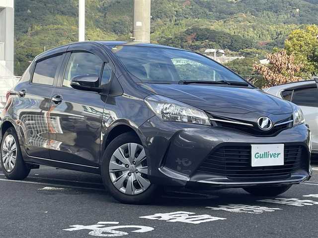 トヨタ ヴィッツ U 長崎県 2014(平26)年 5.2万km グレーメタリック 純正マルチナビ（AM/FM/ワンセグTV)/ブルートゥース/ステアリングスイッチ/フロアマット/オートライト/ドアバイザー/バックカメラ/D席シートヒーター/アイドリングストップ/ライトレベライザー