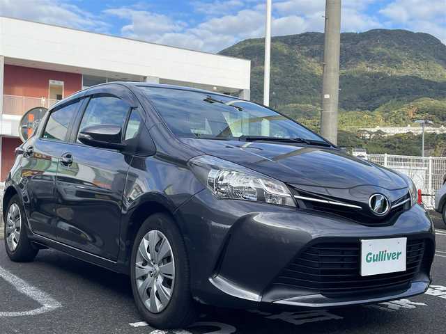 トヨタ ヴィッツ U 長崎県 2014(平26)年 5.2万km グレーメタリック 純正マルチナビ（AM/FM/ワンセグTV)/ブルートゥース/ステアリングスイッチ/フロアマット/オートライト/ドアバイザー/バックカメラ/D席シートヒーター/アイドリングストップ/ライトレベライザー