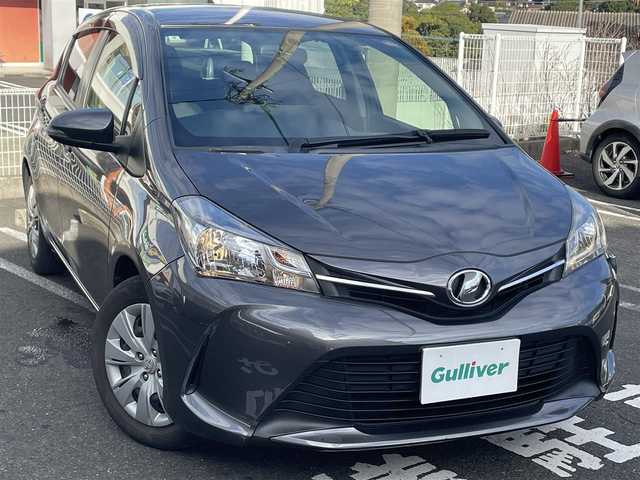 トヨタ ヴィッツ U 長崎県 2014(平26)年 5.2万km グレーメタリック 純正マルチナビ（AM/FM/ワンセグTV)/ブルートゥース/ステアリングスイッチ/フロアマット/オートライト/ドアバイザー/バックカメラ/D席シートヒーター/アイドリングストップ/ライトレベライザー