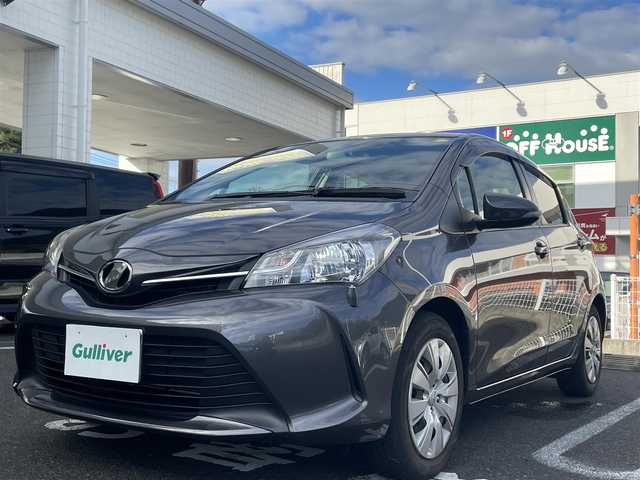 トヨタ ヴィッツ U 長崎県 2014(平26)年 5.2万km グレーメタリック 純正マルチナビ（AM/FM/ワンセグTV)/ブルートゥース/ステアリングスイッチ/フロアマット/オートライト/ドアバイザー/バックカメラ/D席シートヒーター/アイドリングストップ/ライトレベライザー