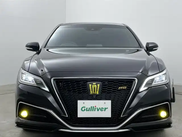 トヨタ クラウン RS アドバンス 岡山県 2018(平30)年 4.8万km ブラック サンルーフ/アラウンドビューモニター/ビルトインETC2.0/レーダークルーズコントロール/デジタルインナーミラー/シートメモリ/フルエアロ/純正8インチナビ/トリムパネルシート/ウェルカムライト付きスカッフプレート/シートヒーター