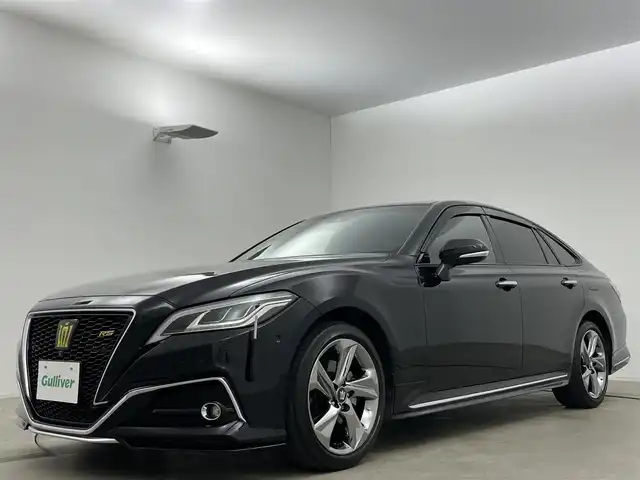 トヨタ クラウン RS アドバンス 岡山県 2018(平30)年 4.8万km ブラック サンルーフ/アラウンドビューモニター/ビルトインETC2.0/レーダークルーズコントロール/デジタルインナーミラー/シートメモリ/フルエアロ/純正8インチナビ/トリムパネルシート/ウェルカムライト付きスカッフプレート/シートヒーター