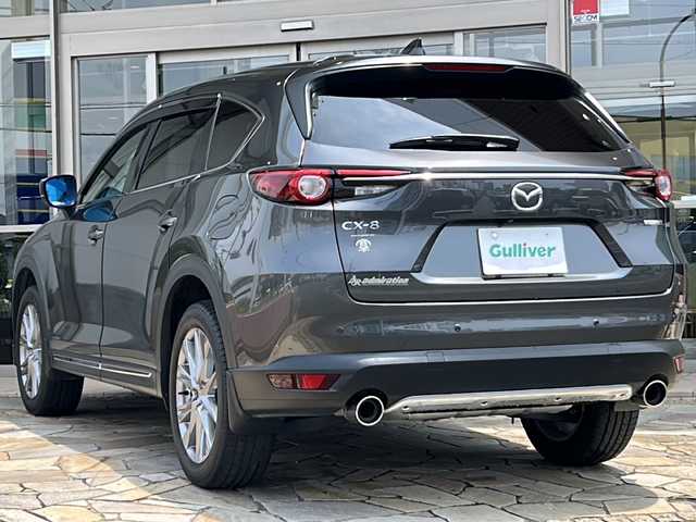 マツダ ＣＸ－８ 25S プロアクティブ 静岡県 2021(令3)年 2.9万km マシーングレープレミアムM 純正ナビ/・FM/・AM/・Bluetooth/・USB/・スマートフォン連携/・CD/DVD/・メモリーオーディオ/・フルセグTV/主要装備/・全席ＵＳＢ充電/・ワイヤレス充電/・１列目＋２列目シートヒーター/・後席オートエアコン/・フリップダウンモニター/・ハンドルヒーター/・パワーバックドア/・前後ドライブレコーダー/・ヘッドアップディスプレイ/・パーキングセンサー/・３６０°ビューモニター/・レーンキープアシスト/・SBS/SCBS/・ブラインドスポットモニタリング/・電動パーキング