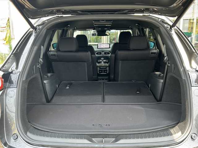 マツダ ＣＸ－８ 25S プロアクティブ 静岡県 2021(令3)年 2.9万km マシーングレープレミアムM 純正ナビ/・FM/・AM/・Bluetooth/・USB/・スマートフォン連携/・CD/DVD/・メモリーオーディオ/・フルセグTV/主要装備/・全席ＵＳＢ充電/・ワイヤレス充電/・１列目＋２列目シートヒーター/・後席オートエアコン/・フリップダウンモニター/・ハンドルヒーター/・パワーバックドア/・前後ドライブレコーダー/・ヘッドアップディスプレイ/・パーキングセンサー/・３６０°ビューモニター/・レーンキープアシスト/・SBS/SCBS/・ブラインドスポットモニタリング/・電動パーキング