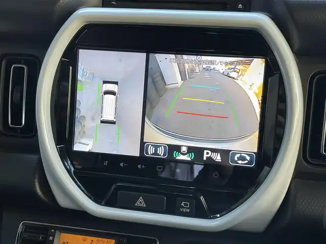 スズキ ハスラー HYBRID X 滋賀県 2020(令2)年 4.2万km ピュアホワイトP 純正９インチナビ/Bluetooth/AppleCarPlay/AndoroidAuto/フルセグ・CD/DVD/USB/全方位カメラ/デュアルカメラブレーキサポート/車線逸脱警報/オートライト/オートハイビーム/ビルトインETC/シートヒーター（D/N）/革巻きステアリング/純正ドアバイザー/純正フロアマット/コーナーセンサー/純正15インチAW