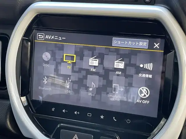 スズキ ハスラー HYBRID X 滋賀県 2020(令2)年 4.2万km ピュアホワイトP 純正９インチナビ/Bluetooth/AppleCarPlay/AndoroidAuto/フルセグ・CD/DVD/USB/全方位カメラ/デュアルカメラブレーキサポート/車線逸脱警報/オートライト/オートハイビーム/ビルトインETC/シートヒーター（D/N）/革巻きステアリング/純正ドアバイザー/純正フロアマット/コーナーセンサー/純正15インチAW