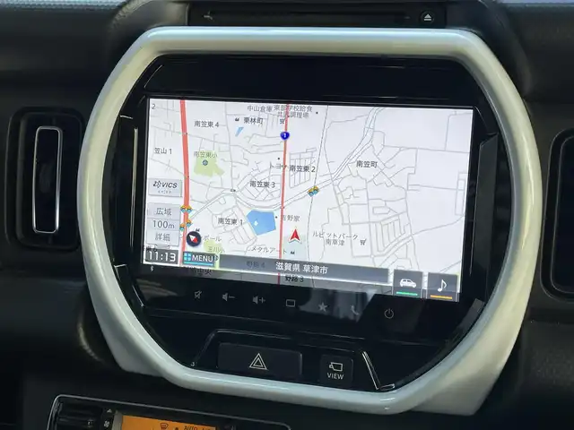 スズキ ハスラー HYBRID X 滋賀県 2020(令2)年 4.2万km ピュアホワイトP 純正９インチナビ/Bluetooth/AppleCarPlay/AndoroidAuto/フルセグ・CD/DVD/USB/全方位カメラ/デュアルカメラブレーキサポート/車線逸脱警報/オートライト/オートハイビーム/ビルトインETC/シートヒーター（D/N）/革巻きステアリング/純正ドアバイザー/純正フロアマット/コーナーセンサー/純正15インチAW