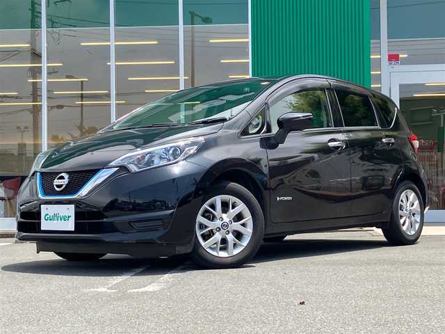 日産 ノート e－パワー X 静岡県 2018(平30)年 3.9万km スーパーブラック ////エンジンスタートボタン/パワーステアリング/パワーウィンドウ/取扱説明書/アイドリングストップ/スマートキー/スペアキー１本/オートエアコン/ETC/全方位カメラ/メモリナビ（CD/DVD/BT/フルセグ）/ドライブレコーダー/純正フロアマット/純正アルミホイール/ABS/横滑り防止装置/コーナーセンサー前後/レーンキープアシスト/オートライト/Wエアバック/衝突軽減システム