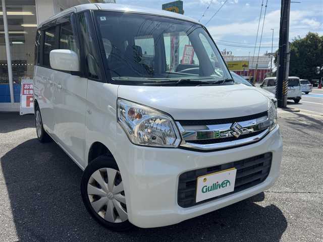 スズキ スペーシア G リミテッド 愛知県 2016(平28)年 7.5万km クリスタルホワイトP ユーザー買取車/禁煙車/左パワースライドドア/デュアルカメラブレーキサポート/アイドリングストップ/ケンウッドナビ/フルセグTV/プッシュスタート/スマートキー/ステアリングスイッチ/Sエネチャージ/車検R9.4.3 まで有り