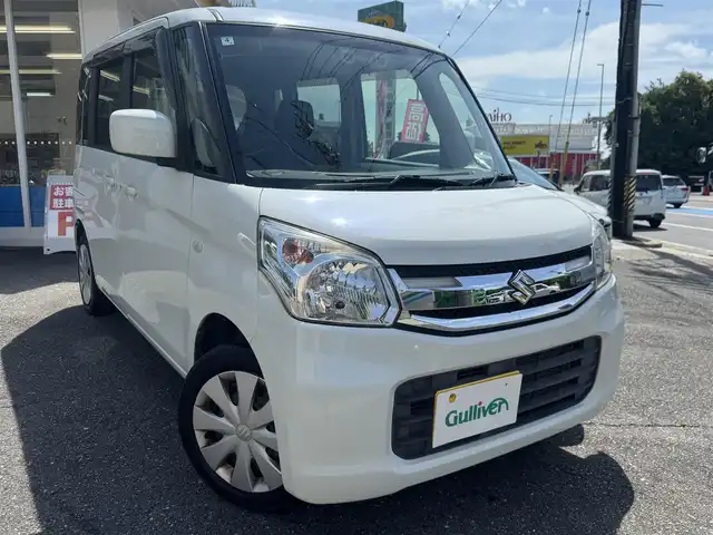 スズキ スペーシア G リミテッド 愛知県 2016(平28)年 7.5万km クリスタルホワイトP ユーザー買取車/禁煙車/左パワースライドドア/デュアルカメラブレーキサポート/アイドリングストップ/ケンウッドナビ/フルセグTV/プッシュスタート/スマートキー/ステアリングスイッチ/Sエネチャージ/車検R9.4.3 まで有り