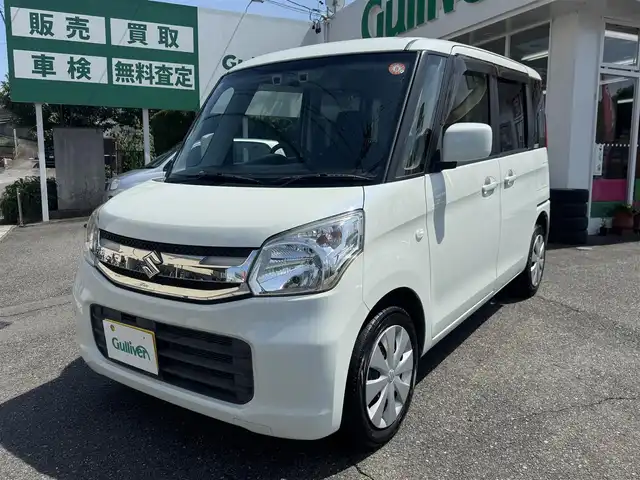 スズキ スペーシア G リミテッド 愛知県 2016(平28)年 7.5万km クリスタルホワイトP ユーザー買取車/禁煙車/左パワースライドドア/デュアルカメラブレーキサポート/アイドリングストップ/ケンウッドナビ/フルセグTV/プッシュスタート/スマートキー/ステアリングスイッチ/Sエネチャージ/車検R9.4.3 まで有り