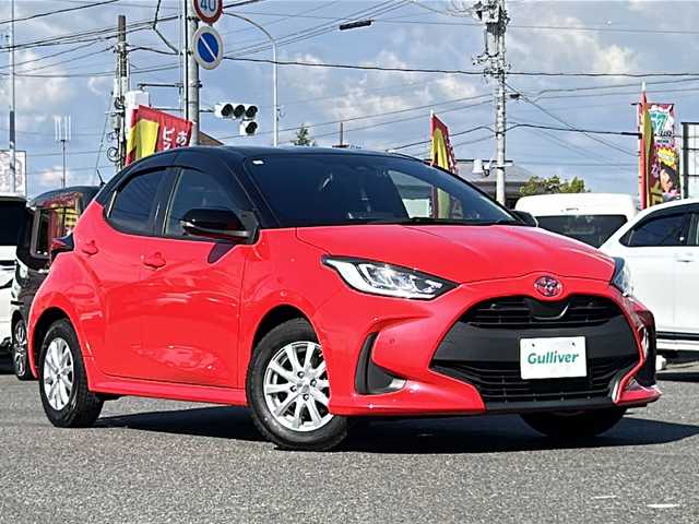 トヨタ ヤリス G 愛知県 2021(令3)年 4.1万km ブラック/コーラルクリスタルシャイン /禁煙//ワンオーナー//ディーラー整備記録簿R3.4.5.6.7//純正ナビ/フルセグTV/BT/MIRACAST//バックカメラ/前後ドラレコ/ビルトインETC//ステアリングスイッチ//純正14インチAW//クルーズコントロール//プリクラッシュ/ロードサインアシスト/レーントレーシングアシスト//パーキングサポートブレーキ/横滑り防止装置//プッシュスタート/スマートキー//LEDオートライト/オートハイビーム/ヘッドライトレベライザー//オートリトラウィンカーミラー//クリアランスソナー//純正フロアマット//純正ドアバイザー//新車時保証書//取扱説明書//スペアスマートキー有り