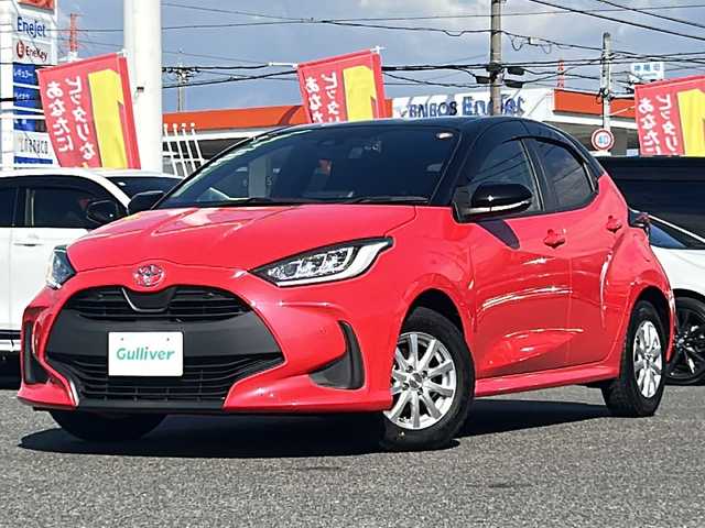 トヨタ ヤリス G 愛知県 2021(令3)年 4.1万km ブラック/コーラルクリスタルシャイン /禁煙//ワンオーナー//ディーラー整備記録簿R3.4.5.6.7//純正ナビ/フルセグTV/BT/MIRACAST//バックカメラ/前後ドラレコ/ビルトインETC//ステアリングスイッチ//純正14インチAW//クルーズコントロール//プリクラッシュ/ロードサインアシスト/レーントレーシングアシスト//パーキングサポートブレーキ/横滑り防止装置//プッシュスタート/スマートキー//LEDオートライト/オートハイビーム/ヘッドライトレベライザー//オートリトラウィンカーミラー//クリアランスソナー//純正フロアマット//純正ドアバイザー//新車時保証書//取扱説明書//スペアスマートキー有り