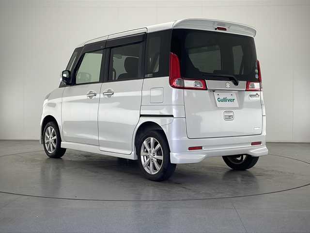 スズキ スペーシア X リミテッド 宮崎県 2015(平27)年 2万km パールホワイト 禁煙車/衝突被害軽減ブレーキ/純正ナビTV/（AUX/FMAM/ワンセグTV)/純正バックカメラ/純正キセノンオートライト/純正14インチアルミ/純正エアロ/純正ルーフエンドスポイラー/純正フロアマット/両側電動スライドドア/前席シートヒーター/オートエアコン/ウインカードアミラー/スマートキー/プッシュエンジンスタート/スペアキー/新車時保証書/取扱い説明書