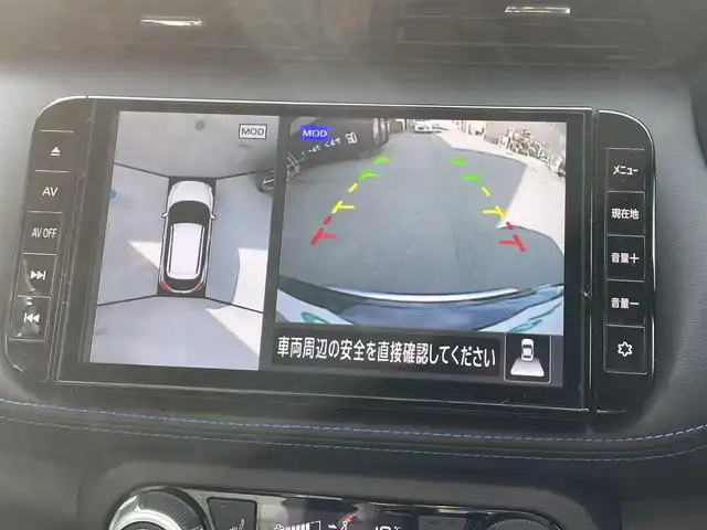 日産 キックス オーテック 滋賀県 2021(令3)年 1万km ピュアブラック 純正9インチナビ/Bluetooth/DVD/CD/SD/フルセグ/ビルトインETC/全方位カメラ/デジタルインナーミラー/コーナーセンサー（前後)/ドライブレコーダー/クルーズコントロール/LEDヘッドライト/プロパイロット/オーテック　合皮シート/シートヒーター/ルーフレール/純正フロアマット/プッシュスタート