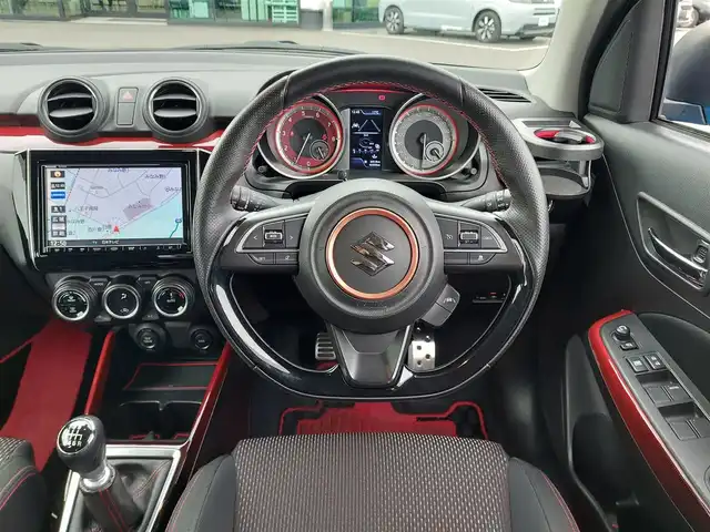 スズキ スイフト スポーツ セーフティPKG 東京都 2019(平31)年 4.1万km スピーディーブルーM 純正8インチナビ(CN-RZ846)/【FM/AM/SD/ipod/TV/USB/BT/DISC】/ビルトインETC/セーフティサポート/・デュアルセンサーブレーキサポート/・車線逸脱警報機能/・アダプティブクルーズコントロール/シートヒーター/LEDヘッドライト/フォグランプ/オートライト/USBポート/純正17インチAW/純正フロアマット/プッシュスタート/スマートキー/スペアキー/取扱説明書/保証書