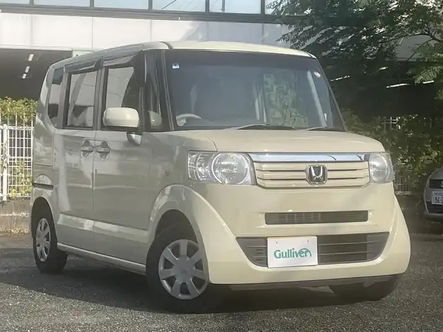 ホンダ Ｎ ＢＯＸ G Lパッケージ 熊本県 2012(平24)年 12.4万km ヒダマリアイボリーパール ワンオーナー/プッシュスタート/社外ナビ/（CD・DVD・フルセグTV・BTオーディオ・SD）/バックカメラ/ETC/両側パワースライドドア/アイドリングストップ/純正フロアマット/純正ドアバイザー/新車保証書/取扱説明書/スマートスペアキー×1本
