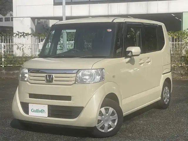 ホンダ Ｎ ＢＯＸ G Lパッケージ 熊本県 2012(平24)年 12.4万km ヒダマリアイボリーパール ワンオーナー/プッシュスタート/社外ナビ/（CD・DVD・フルセグTV・BTオーディオ・SD）/バックカメラ/ETC/両側パワースライドドア/アイドリングストップ/純正フロアマット/純正ドアバイザー/新車保証書/取扱説明書/スマートスペアキー×1本