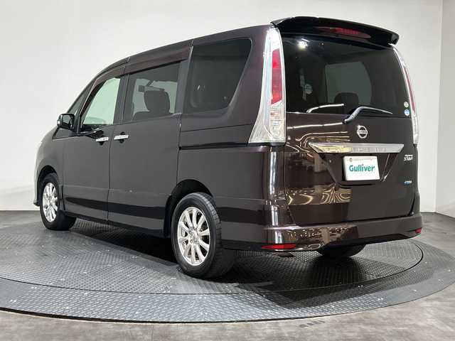 日産 セレナ ハイウェイスター 愛媛県 2011(平23)年 13.2万km オーロラモーヴ 社外ALPINEナビ/フルセグ/Bluetooth/バックカメラ/ALPINE後席モニター/両側電動ドア
