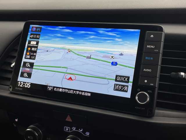 ホンダ フィット e:HEVリュクス 愛知県 2020(令2)年 4.8万km ルナシルバーM ／純正９インチナビ/／ＣＤ　ＤＶＤ　ＢＴ　ＳＤ　ＦＭ　ＡＭ/／フルセグＴＶ/／ホンダコネクト/／バックカメラ/／ETC/／ホンダセンシング/／アダプティブクルーズコントロール/／衝突被害軽減システム/／スマートキー/／スペアキー/／ハーフレザーシート/／前席シートヒーター/／ステアリングヒーター/／前後コーナーセンサー/／純正フロアマット/／電動パーキングブレーキ/／ドアバイザー/／LEDオートヘッドライト/／純正フォグランプ