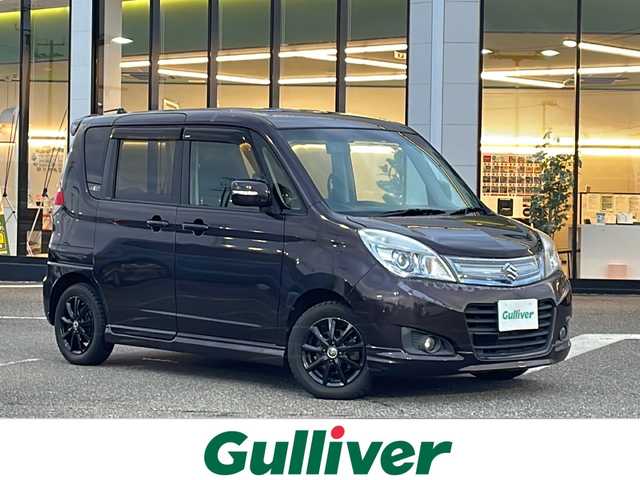 スズキ ソリオ S DJE 新潟県 2014(平26)年 7.9万km アーバンブラウンパールメタリック 社外ナビ/(Bluetooth/AM/FM/CD/DVD)/フルセグTV/クルーズコントロール/両側パワースライドドア/純正AW付サマータイヤ車載/ABS/横滑り防止装置/盗難防止装置/4WD/プッシュスタートボタン