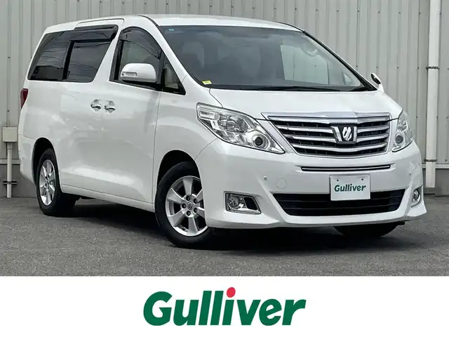 トヨタ アルファード 240X 山形県 2013(平25)年 6.4万km ホワイトパールクリスタルシャイン 4WD/純正HDDナビ/　　【CD DVD BT フルセグ】/バックカメラ/両側パワースライドドア/HIDオートヘッドライト/純正16インチアルミホイール/ドライブレコーダー/コーナーセンサー/ステアリングスイッチ/MTモード付AT/電動格納ウィンカーミラー/フォグランプ/WAAC/スマートキー/ETC