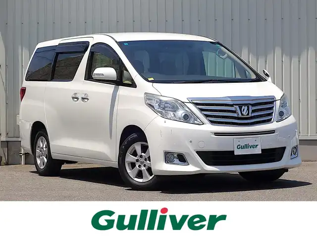 トヨタ アルファード 240X 山形県 2013(平25)年 6.4万km ホワイトパールクリスタルシャイン 4WD/純正HDDナビ/　　【CD DVD BT フルセグ】/バックカメラ/両側パワースライドドア/HIDオートヘッドライト/純正16インチアルミホイール/ドライブレコーダー/コーナーセンサー/ステアリングスイッチ/MTモード付AT/電動格納ウィンカーミラー/フォグランプ/WAAC/スマートキー/ETC