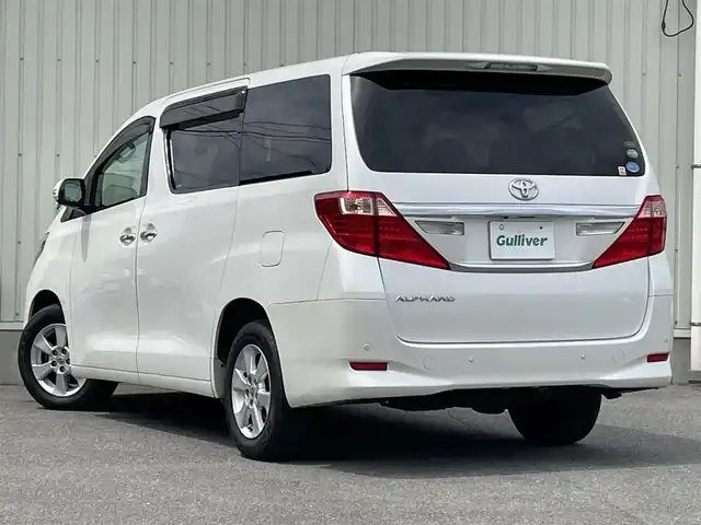 トヨタ アルファード 240X 山形県 2013(平25)年 6.4万km ホワイトパールクリスタルシャイン 4WD/純正HDDナビ/　　【CD DVD BT フルセグ】/バックカメラ/両側パワースライドドア/HIDオートヘッドライト/純正16インチアルミホイール/ドライブレコーダー/コーナーセンサー/ステアリングスイッチ/MTモード付AT/電動格納ウィンカーミラー/フォグランプ/WAAC/スマートキー/ETC