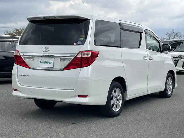 トヨタ アルファード 240X 山形県 2013(平25)年 6.4万km ホワイトパールクリスタルシャイン 4WD/純正HDDナビ/　　【CD DVD BT フルセグ】/バックカメラ/両側パワースライドドア/HIDオートヘッドライト/純正16インチアルミホイール/ドライブレコーダー/コーナーセンサー/ステアリングスイッチ/MTモード付AT/電動格納ウィンカーミラー/フォグランプ/WAAC/スマートキー/ETC