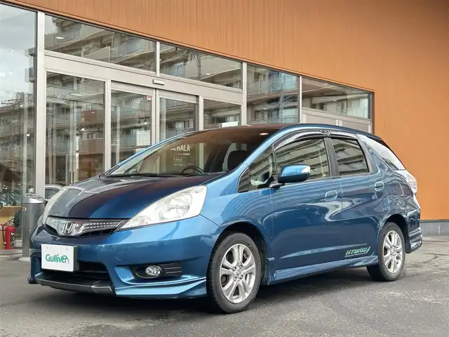 ホンダ フィット シャトル ハイブリッド ナビプレミアムセレ 愛知県 2012(平24)年 18.7万km ホライゾンターコイズパール ワンオーナー/純正HDDナビ/バックカメラ/フルセグTV/ETC/オートライト/HIDヘッドライト/スマートキー/純正15インチAW