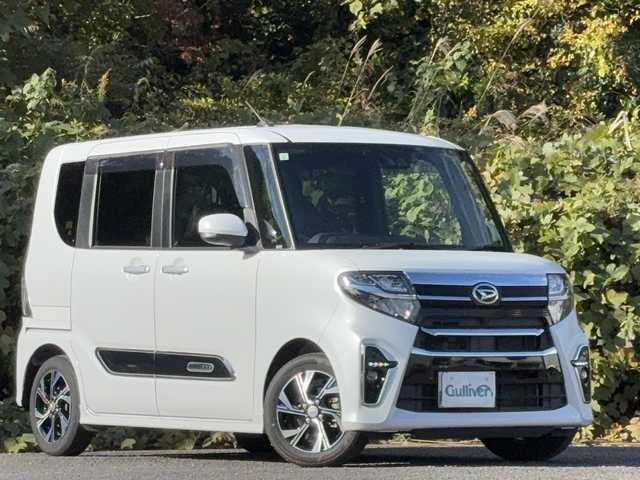 ダイハツ タント カスタム X スタイルセレクション 大分県 2021(令3)年 3.2万km シャイニングホワイトパール 両側パワースライドドア /ハーフレザーシート/シートヒーター/純正メモリーナビ/バックカメラ/フルセグ /Bluetooth/DVD/ビルトインETC/純正ドライブレコーダー/純正LEDヘッドライト/純正フォグランプ/純正14インチアルミホイール/リアソナー/スマートキー/エンジンプッシュスタート