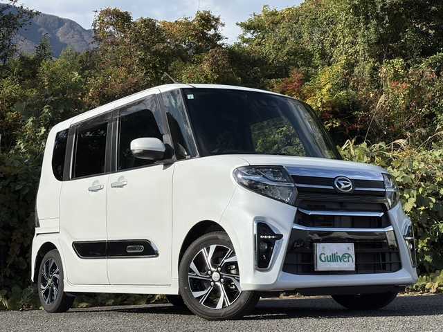 ダイハツ タント カスタム X スタイルセレクション 大分県 2021(令3)年 3.2万km シャイニングホワイトパール 両側パワースライドドア /ハーフレザーシート/シートヒーター/純正メモリーナビ/バックカメラ/フルセグ /Bluetooth/DVD/ビルトインETC/純正ドライブレコーダー/純正LEDヘッドライト/純正フォグランプ/純正14インチアルミホイール/リアソナー/スマートキー/エンジンプッシュスタート